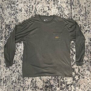 Olive Green Long Sleeve Men's Shirt